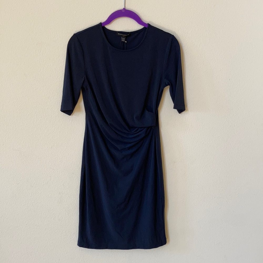 Banana Republic Dark Blue Dress XS Petite NWT